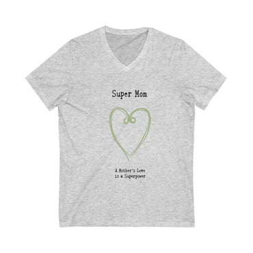 Gray v-neck t-shirt from Stylish V Neck T Shirt for Super Moms collection