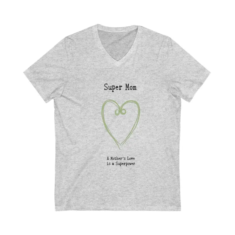 Gray v-neck t-shirt from Stylish V Neck T Shirt for Super Moms collection