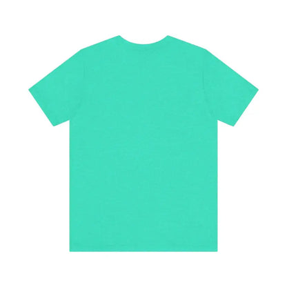 Aqua-colored Summer Lovin Unisex Jersey Tee in Beige Peach Aqua for a stylish summer look