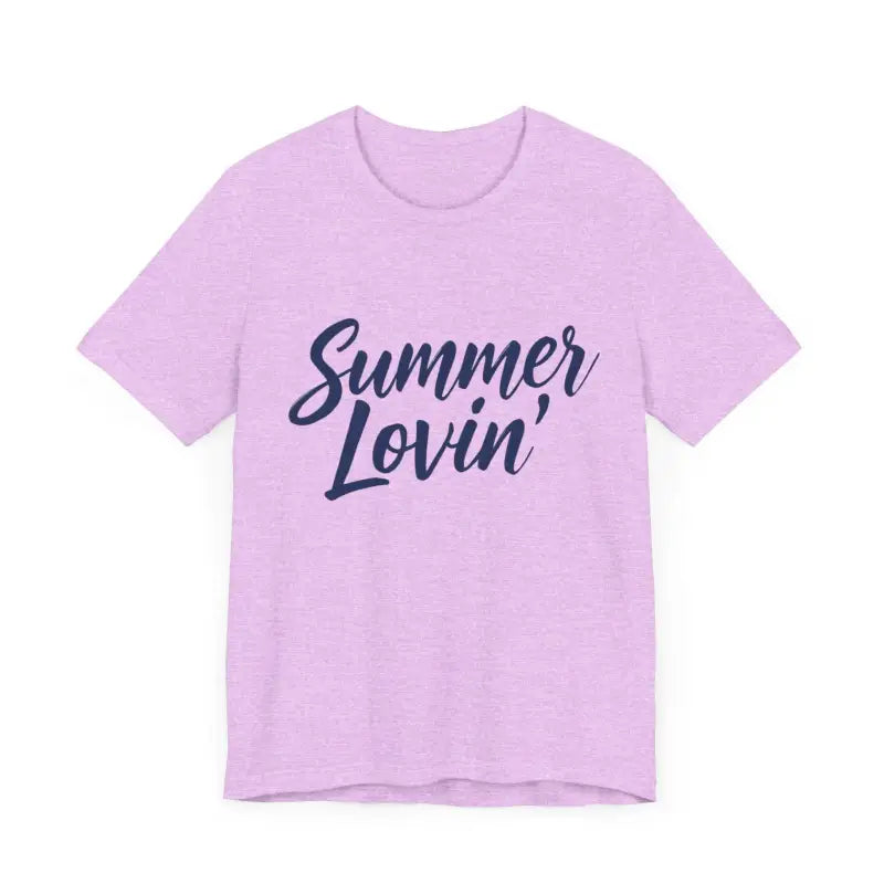 Lavender Summer Lovin T-shirt displayed in Summer Lovin Unisex Jersey Tee collection
