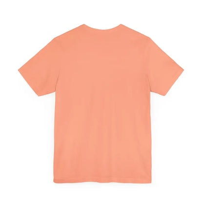 Peach-colored Summer Lovin Unisex Jersey Tee in Beige Peach Aqua displayed on a hanger