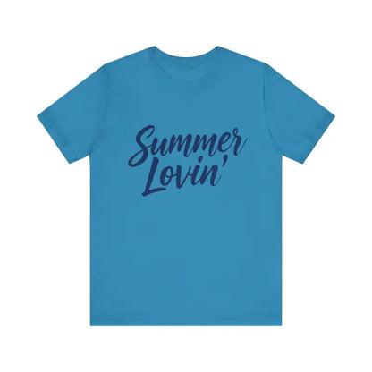 Blue Summer Lovin T-shirt featured in Summer Lovin Unisex Jersey Tee collection