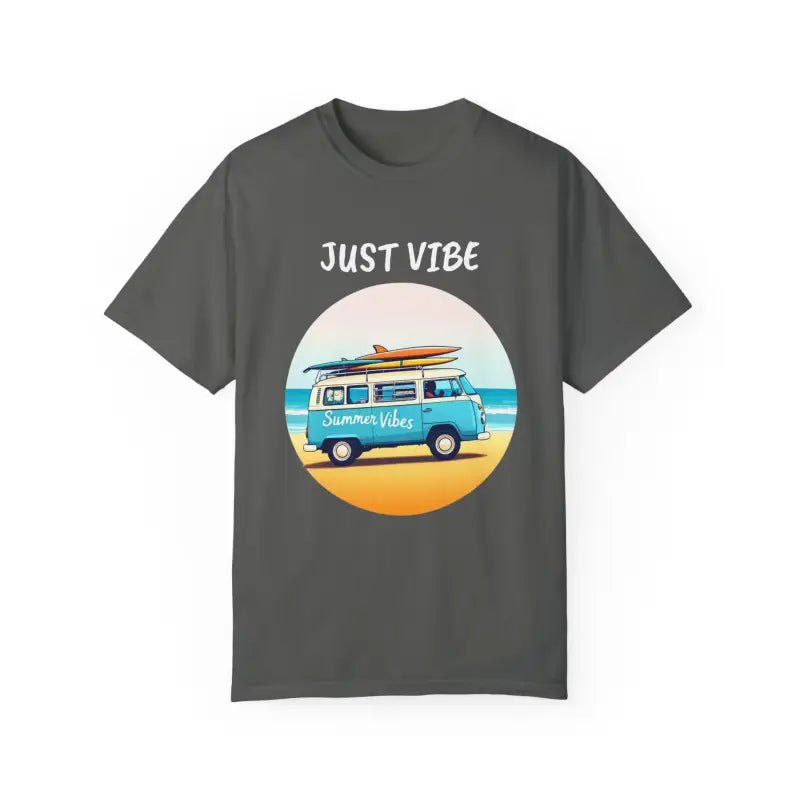 Gray Summer Vibes T-shirt with Van Graphics for Unisex Fashion and Comfort