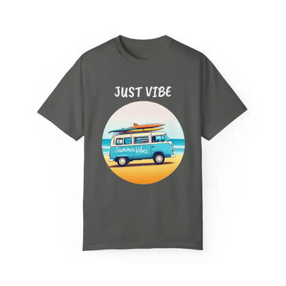 Gray Summer Vibes T-shirt with Van Graphics for Unisex Fashion and Comfort