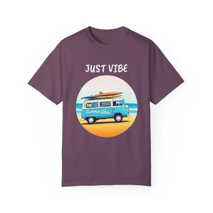 Purple Summer Vibes T-shirt featuring Van graphics in a stylish unisex design
