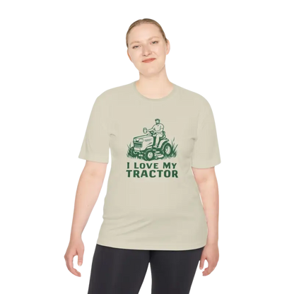 Beige Tractor Graphic T-shirt from the Tractor Graphic T Shirts collection