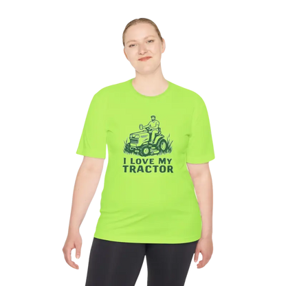 Lime green t-shirt featured in Tractor Graphic T Shirts collection