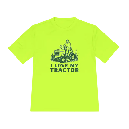 Neon yellow t-shirt from Tractor Graphic T Shirts in Gray White and Neon Green collection
