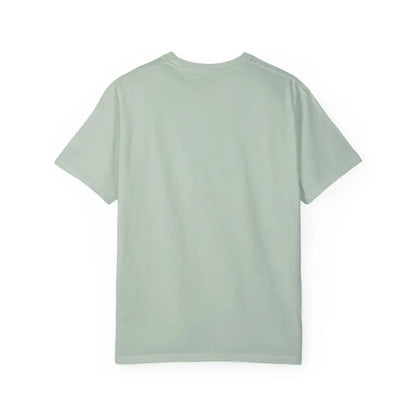Light green short-sleeved t-shirt from the Turquoise Mountain Scene Relax T Shirt collection