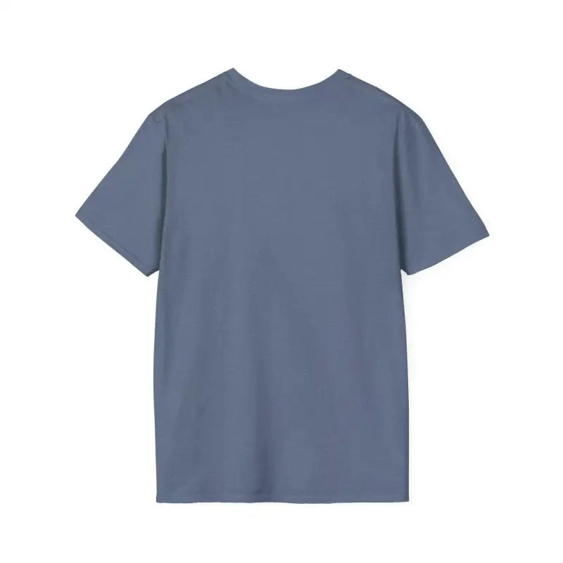 Blue short-sleeved Twisted Unisex T-Shirt displayed with Olive Green and Yellow variants