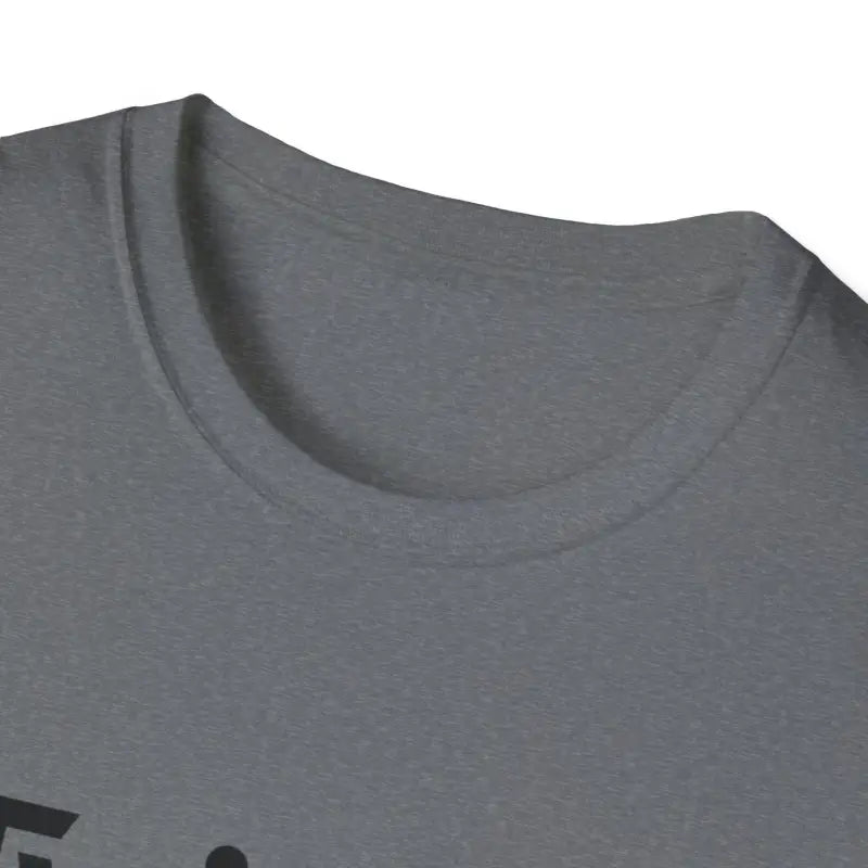 Gray crew neck t-shirt featured in Twisted Unisex T Shirt in Olive Green and Yellow