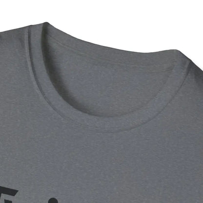 Gray crew neck t-shirt featured in Twisted Unisex T Shirt in Olive Green and Yellow