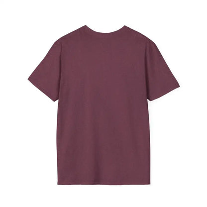 Maroon short-sleeved t-shirt featured in Twisted Unisex T Shirt collection