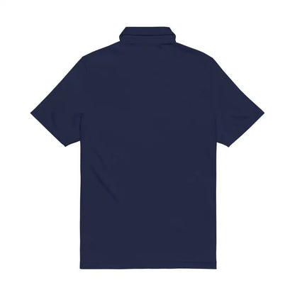 Navy blue Under Armour Men’s Polo Shirt featuring embroidered Rhody design