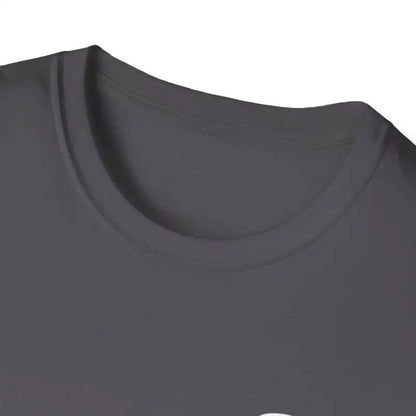 Gray crew-neck t-shirt featuring Unisex Black Lab graphic design for casual wear