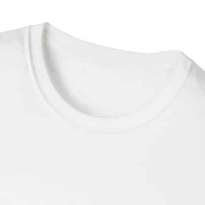 White crew neck t-shirt featuring a Black Lab graphic for unisex style and comfort