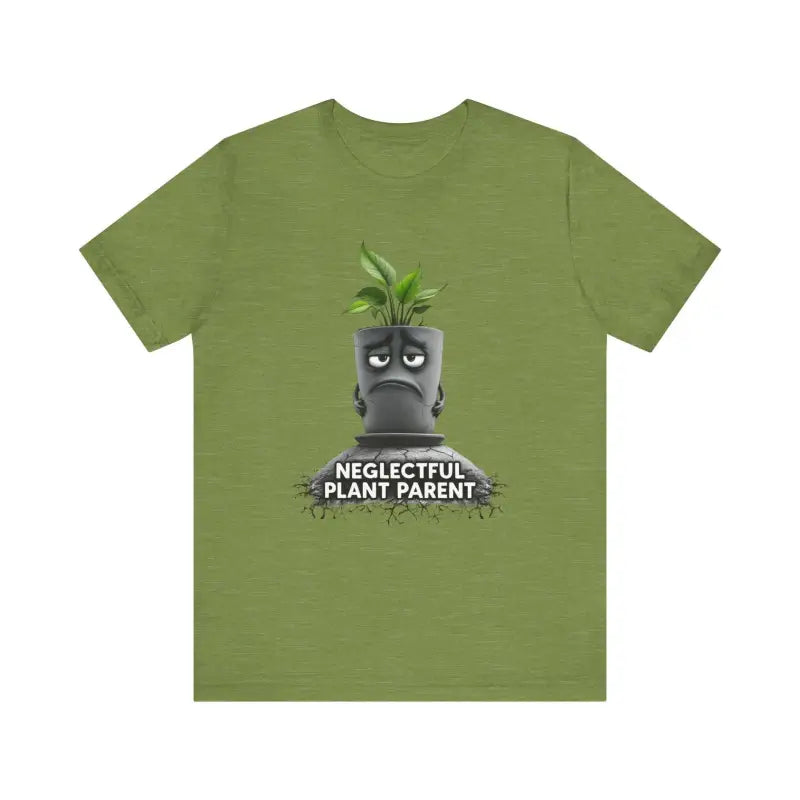 Olive green Unisex Plant Parent T Shirt from the collection of multiple colors