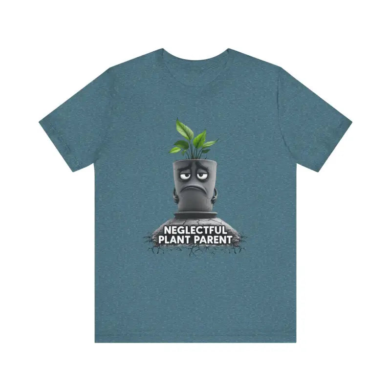 Teal Unisex Plant Parent T-Shirt featuring unique plant-themed design