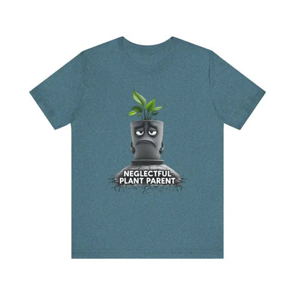 Teal Unisex Plant Parent T-Shirt featuring unique plant-themed design