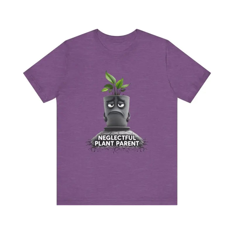 Purple Unisex Plant Parent T Shirt featuring a stylish plant graphic design