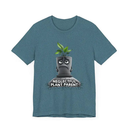 Blue Unisex Plant Parent T Shirt featuring a plant pot graphic, available in multiple colors