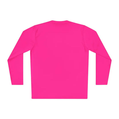 Hot pink long-sleeved shirt for Unisex Ski Bum Long Sleeve Tee in sport material