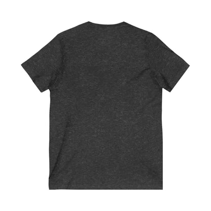 Heathered gray V-neck t-shirt for new or expecting mothers, V Neck Tee Mom Est 2025