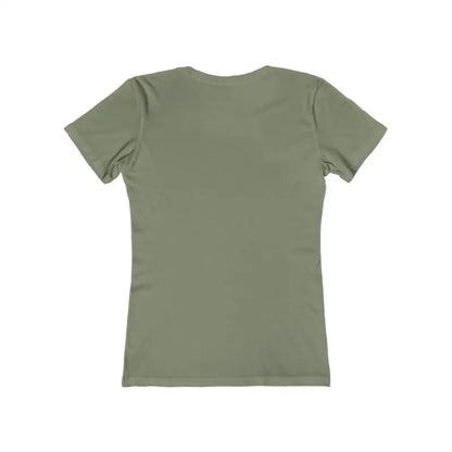 Olive green women’s Vacation Vibes Tee with Off Duty Mom design displayed elegantly