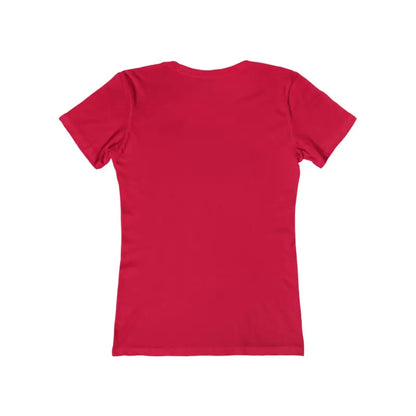Red women’s t-shirt featuring Vacation Vibes Tee for Women Off Duty Mom Design