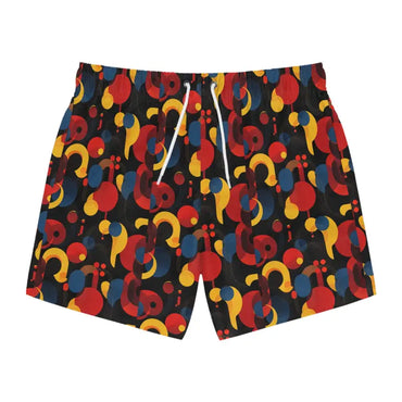 Patterned swim trunks for men’s summer beach fun from Vibrant Retro collection