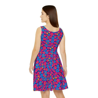 Floral print sleeveless dress from the Sleeveless Floral Print Skater Dress collection