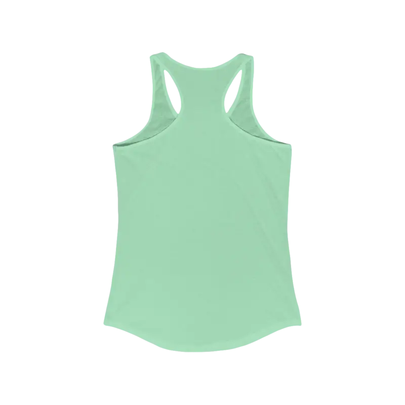 Mint green racerback tank top from Womens Beach Vibes collection, perfect for summer