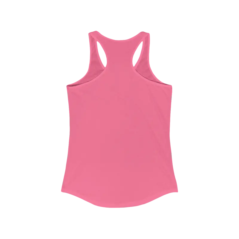 Pink Womens Beach Vibes Racerback Tank Top perfect for summer activities and casual wear