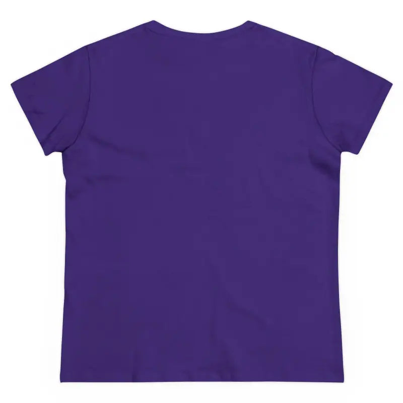 Purple short-sleeved Youre A Cougar Women’s Midweight Cotton Tee Shirt displayed