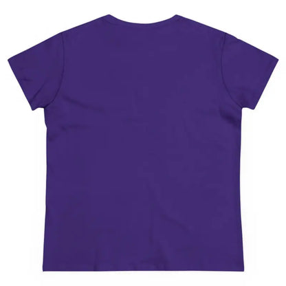 Purple short-sleeved Youre A Cougar Women’s Midweight Cotton Tee Shirt displayed