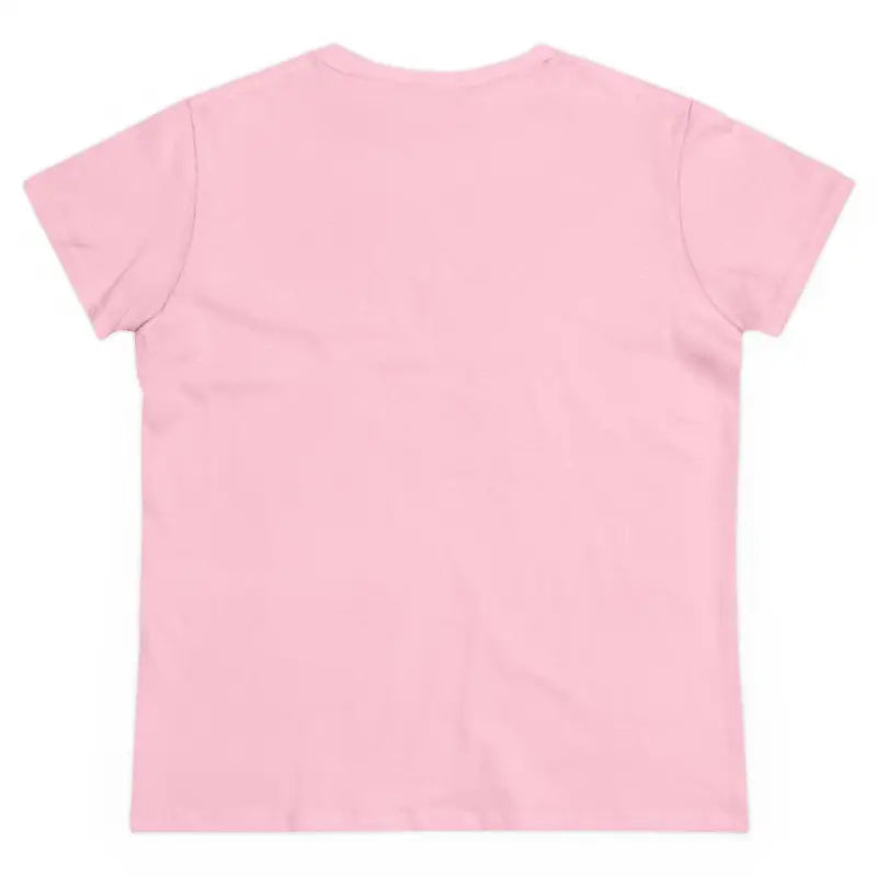 Pink short-sleeved t-shirt from Youre A Cougar Women’s Midweight Cotton Tee Shirt
