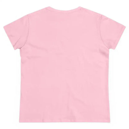 Pink short-sleeved t-shirt from Youre A Cougar Women’s Midweight Cotton Tee Shirt
